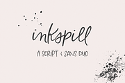 Inkspill Script and Sans Font Duo, a Handwritten Font by Beck McCormick (Thumbnail 1 of 11)