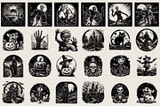 120 Macabre Halloween illustrations, an Object Illustration by Nocturnal Wolf (Thumbnail 9 of 12)