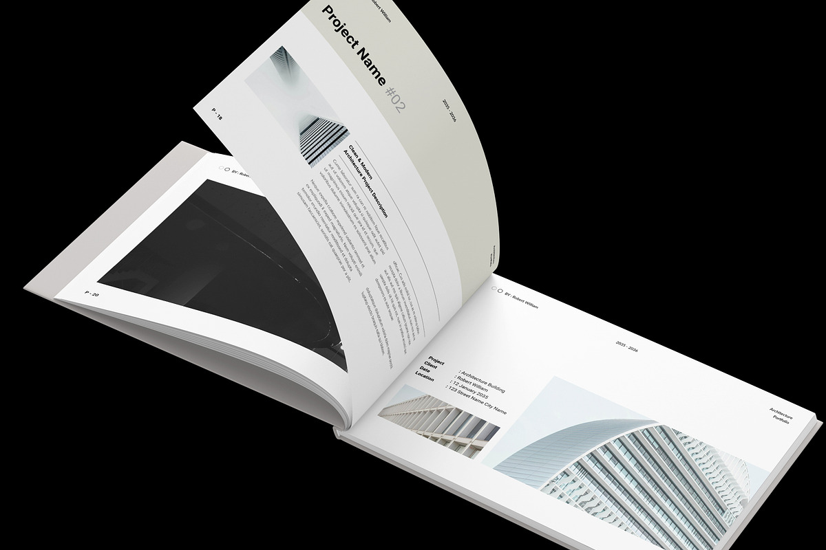 Architecture Portfolio Template, a Brochure Template by NorthPeak (Photo 8 of 17)
