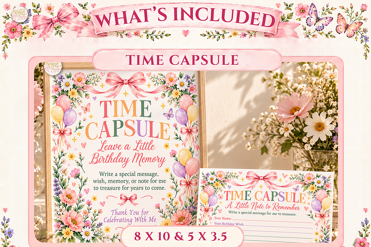 Wildflower Birthday Bundle Canva, a Marketing Template by KennedyStudio (Photo 5 of 20)