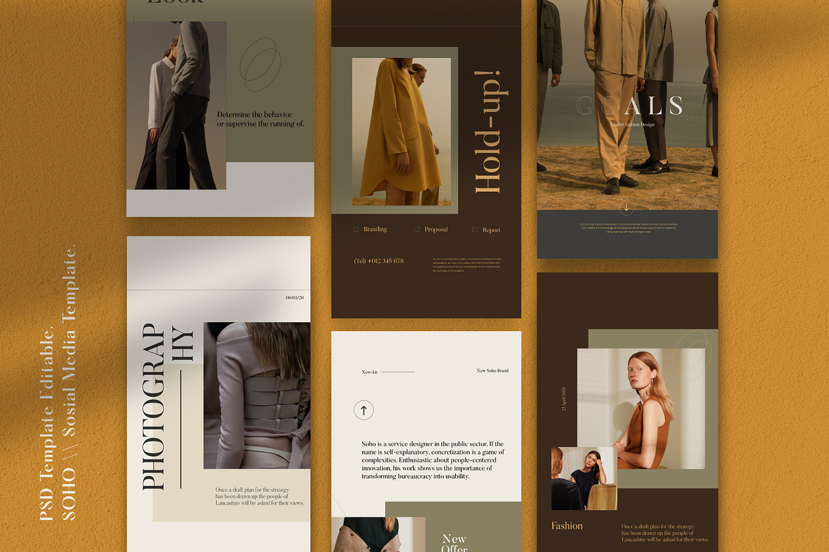 Soho - Branding Instagram Pack, a Social Media Template by Dirtytemp Studio (Photo 3 of 9)
