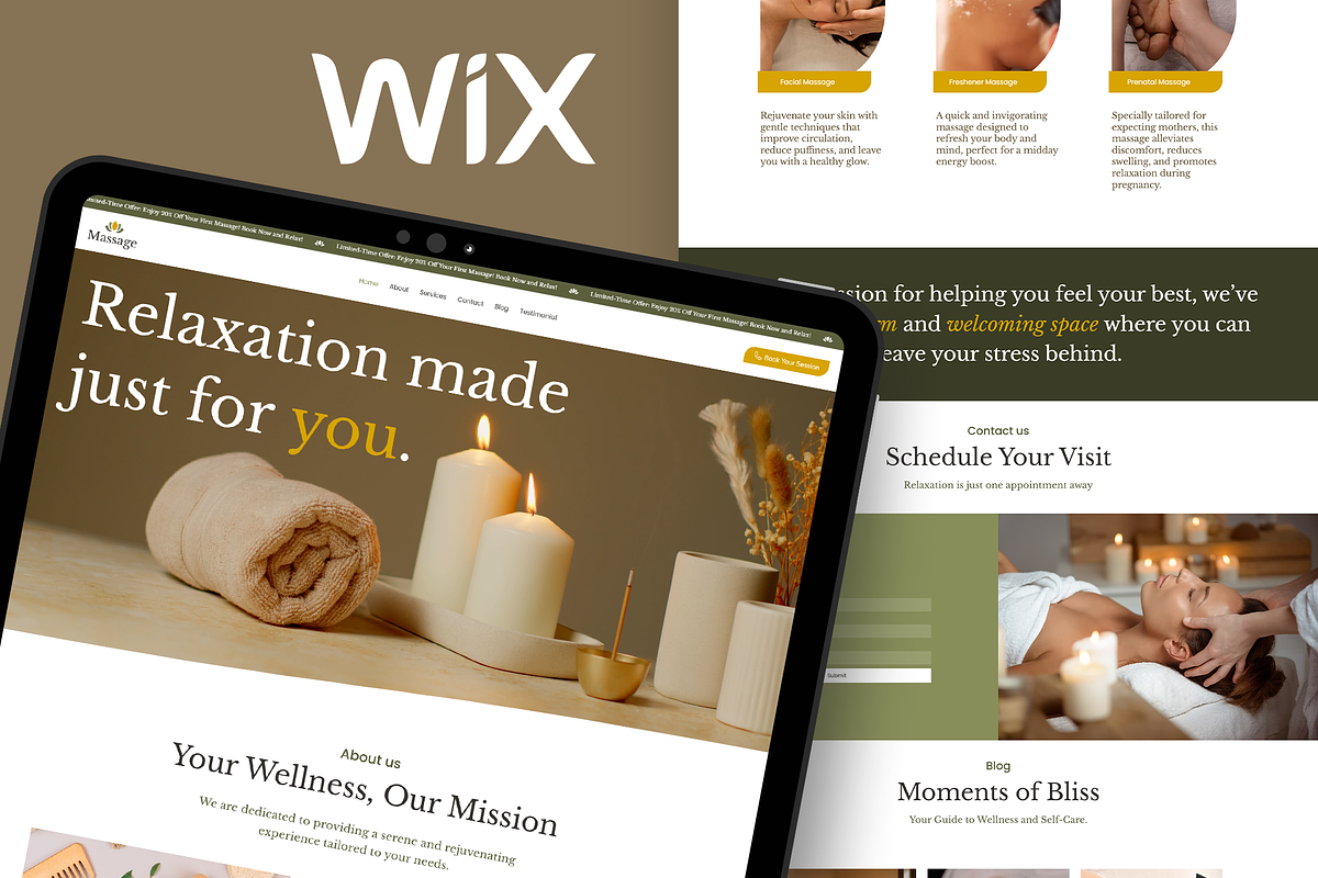 Spa - Wix Studio Website