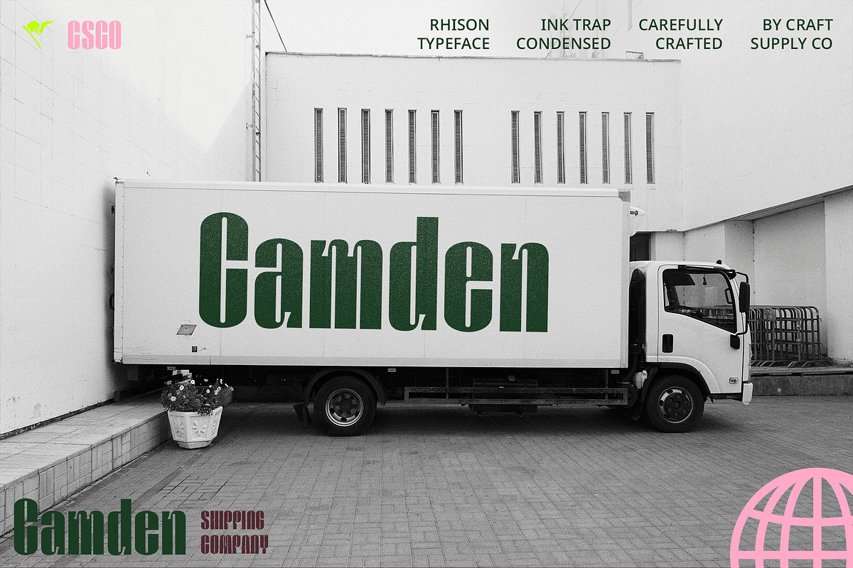 Rhison – Condensed Font, a Sans Serif Font by Craft Supply Co. (Photo 7 of 8)