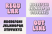 Choret Fudyng Bubble Typeface, a Symbol Font by alit design (Thumbnail 2 of 25)