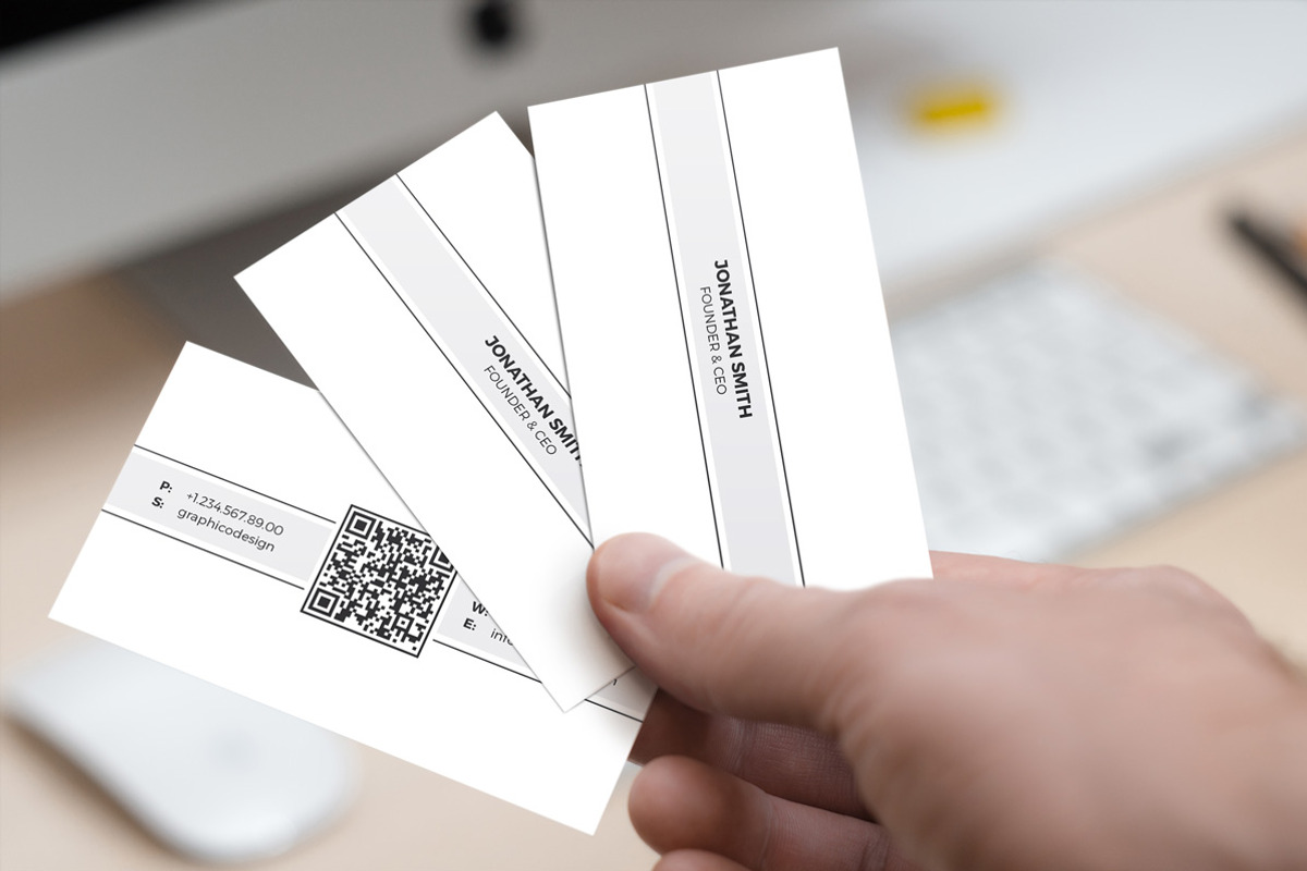 Simple QR Code Business Card 45, a Business Card Template by ND Design (Photo 5 of 7)