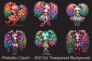 Quirky girl clipart girl png, an Illustration by RobertsArt (Thumbnail 4 of 7)