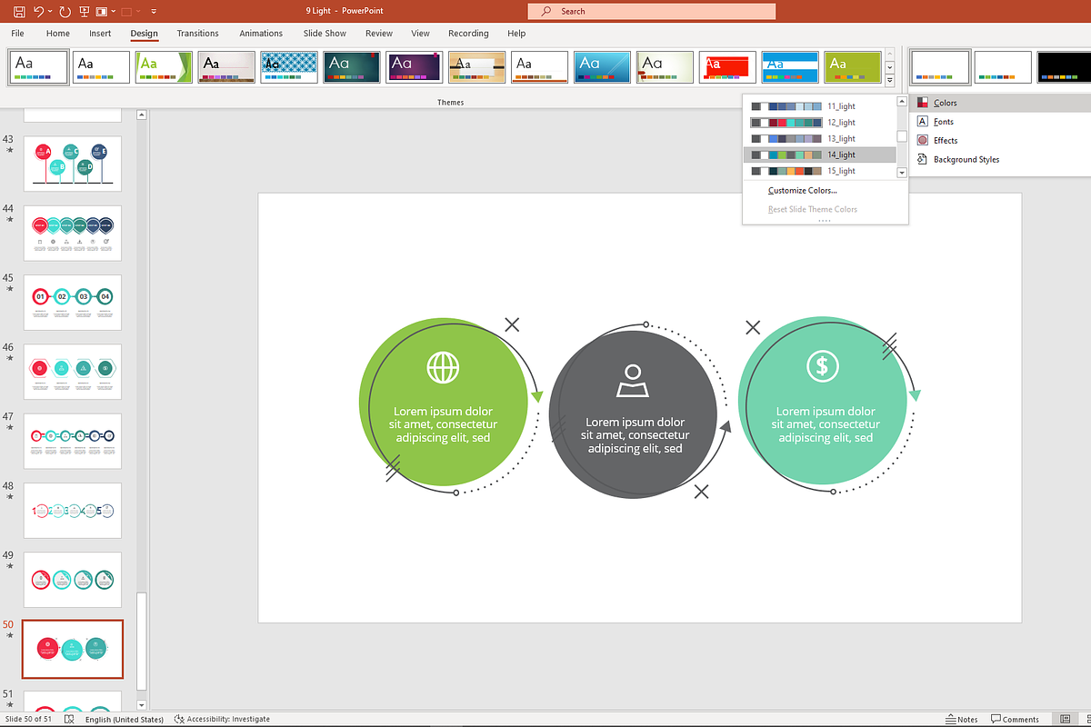 Visual Presentation Template, a Presentation Template by Infographics project (Photo 3 of 14)