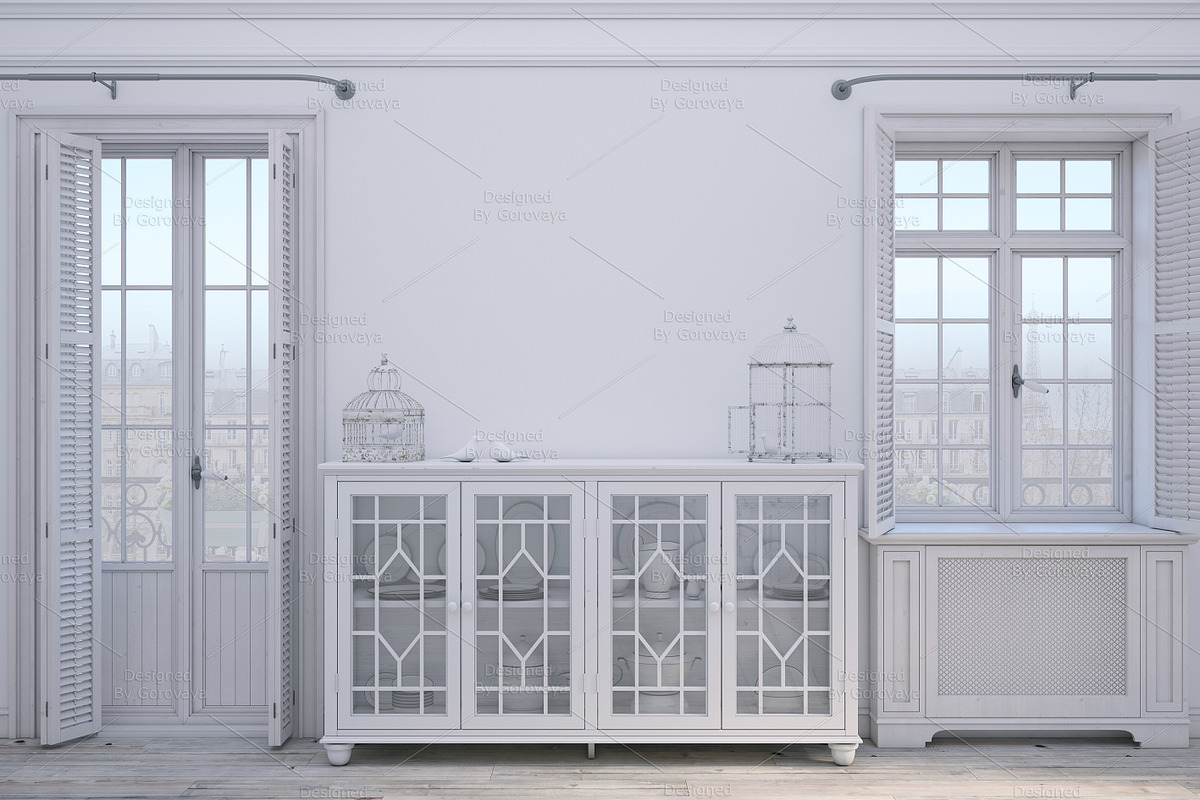 Interior Mockup, French Apartment, a Product Mockup by Designed By Gorovaya (Photo 2 of 6)
