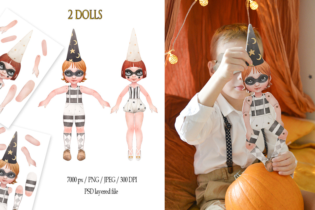 Vintage portrait/ paper dolls, an Animal Illustration by TanyaSchuka (Photo 3 of 8)