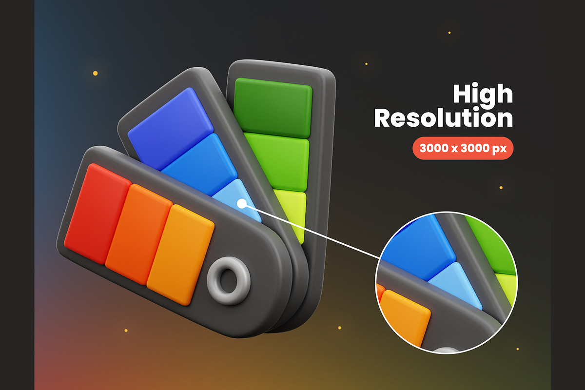 Graphic Design 3D Icons, an Object 3D Model by Rakata Studio (Photo 4 of 7)