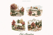 Fall Adventure Collection, a Seasonal Illustration by PeDe Designs (Thumbnail 5 of 17)