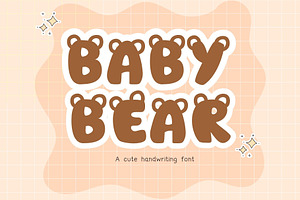 Baby bear font.