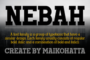Nebah - Modern Family Typeface, a Serif Font by MaikoHatta (Thumbnail 6 of 8)
