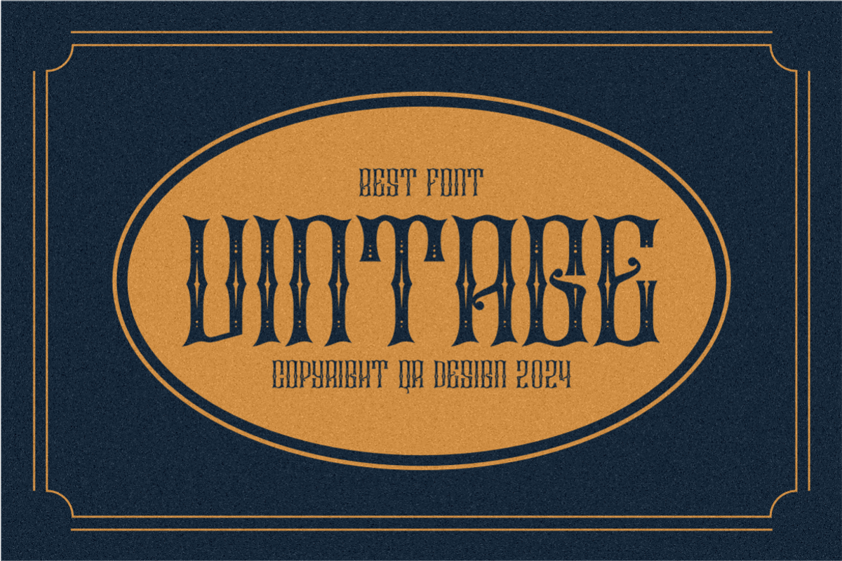 Actions American - Vintage Font, a Blackletter Font by QR Design Studio (Photo 2 of 8)