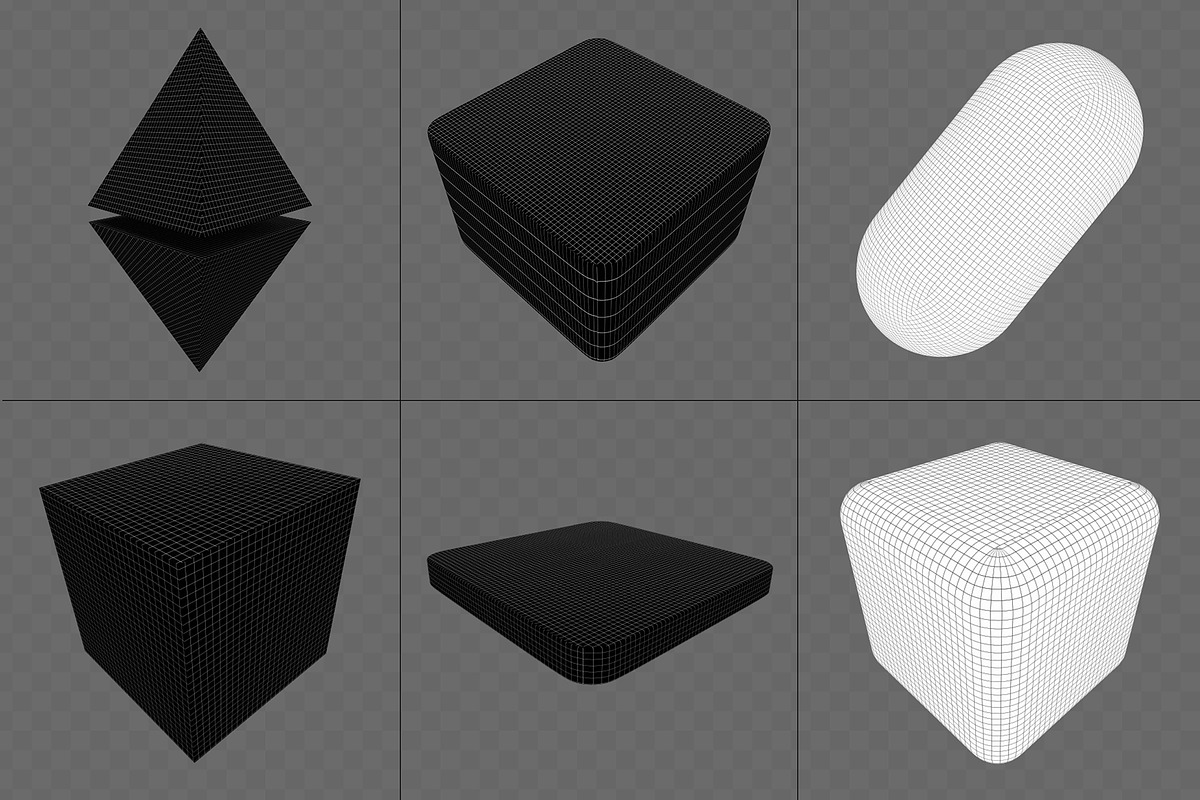 390+ Lines & Dots 3D Shapes, an Object Graphic by assetpro.design (Photo 17 of 19)