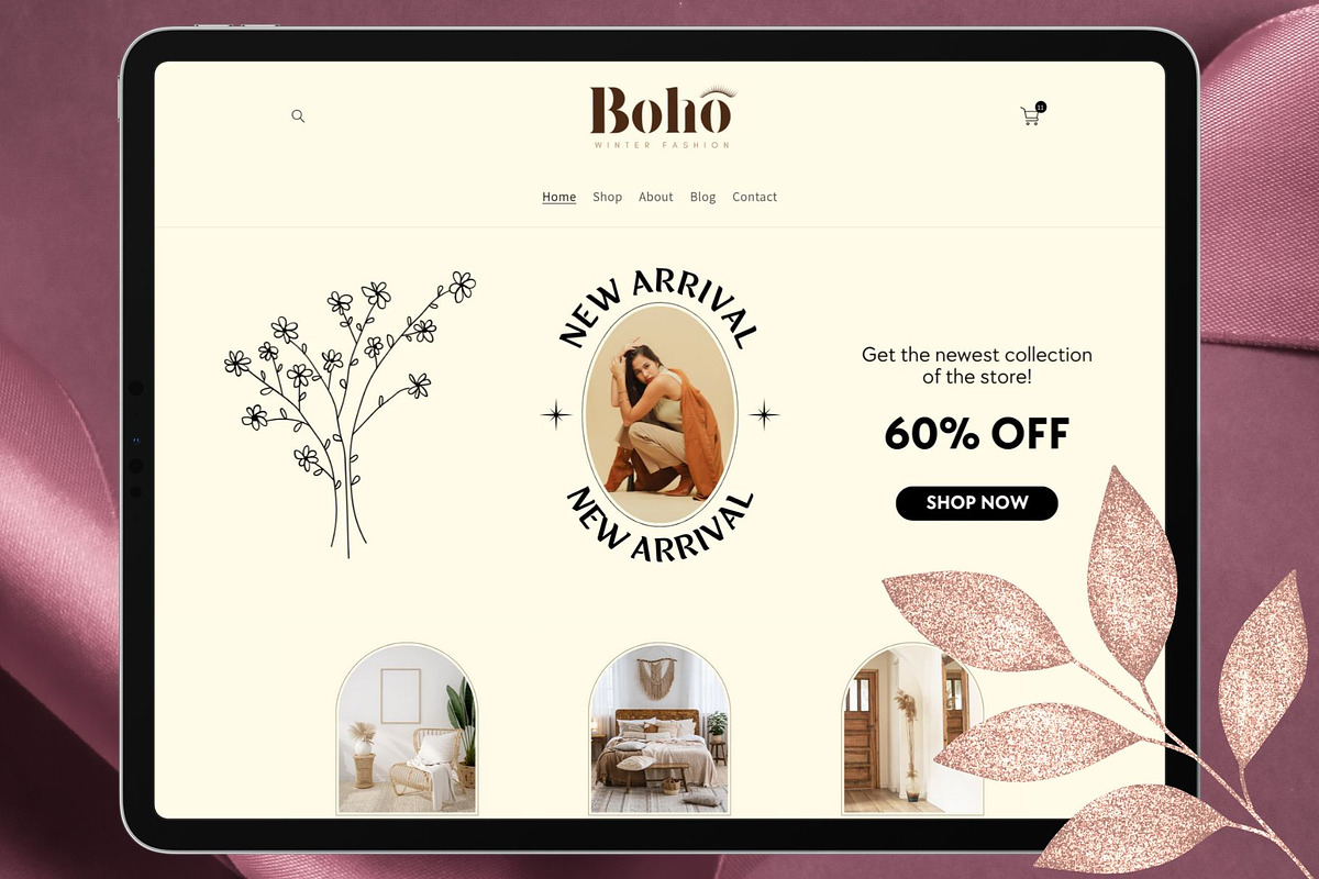 Neutral Beige Luxury Shopify Theme, a Templates & Theme by DaisyStudio (Photo 1 of 11)