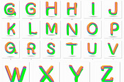3D Colorful Font, a Serif Font by MRI STUDIO (Thumbnail 2 of 7)