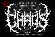 CHAOS – Black Metal Font, a Blackletter Font by Fonday Studio (Thumbnail 1 of 9)