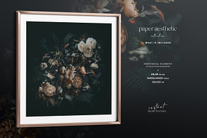 Dark Floral Background