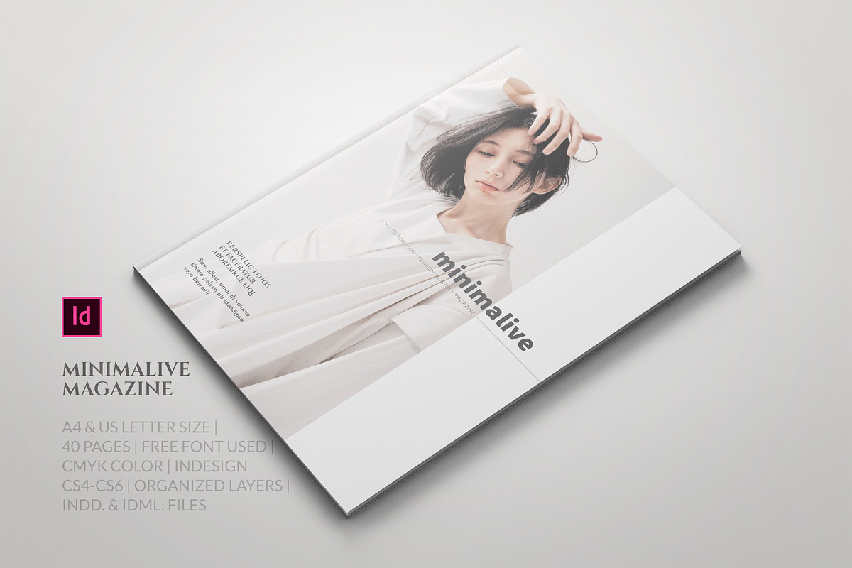Minimalive Magazine, a Magazine Template by Bookrak Graphic Design (Photo 1 of 6)