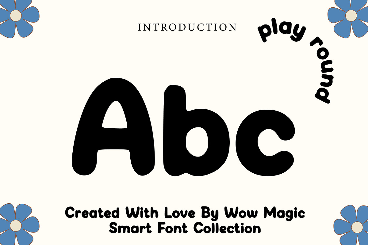 Play Round, a Slab Serif Font by Wow Magic (Photo 2 of 3)