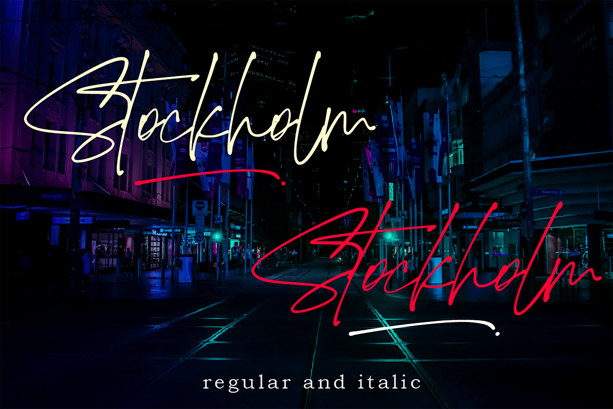 Stockholm, a Script Font by AMINMARIO (Photo 14 of 18)