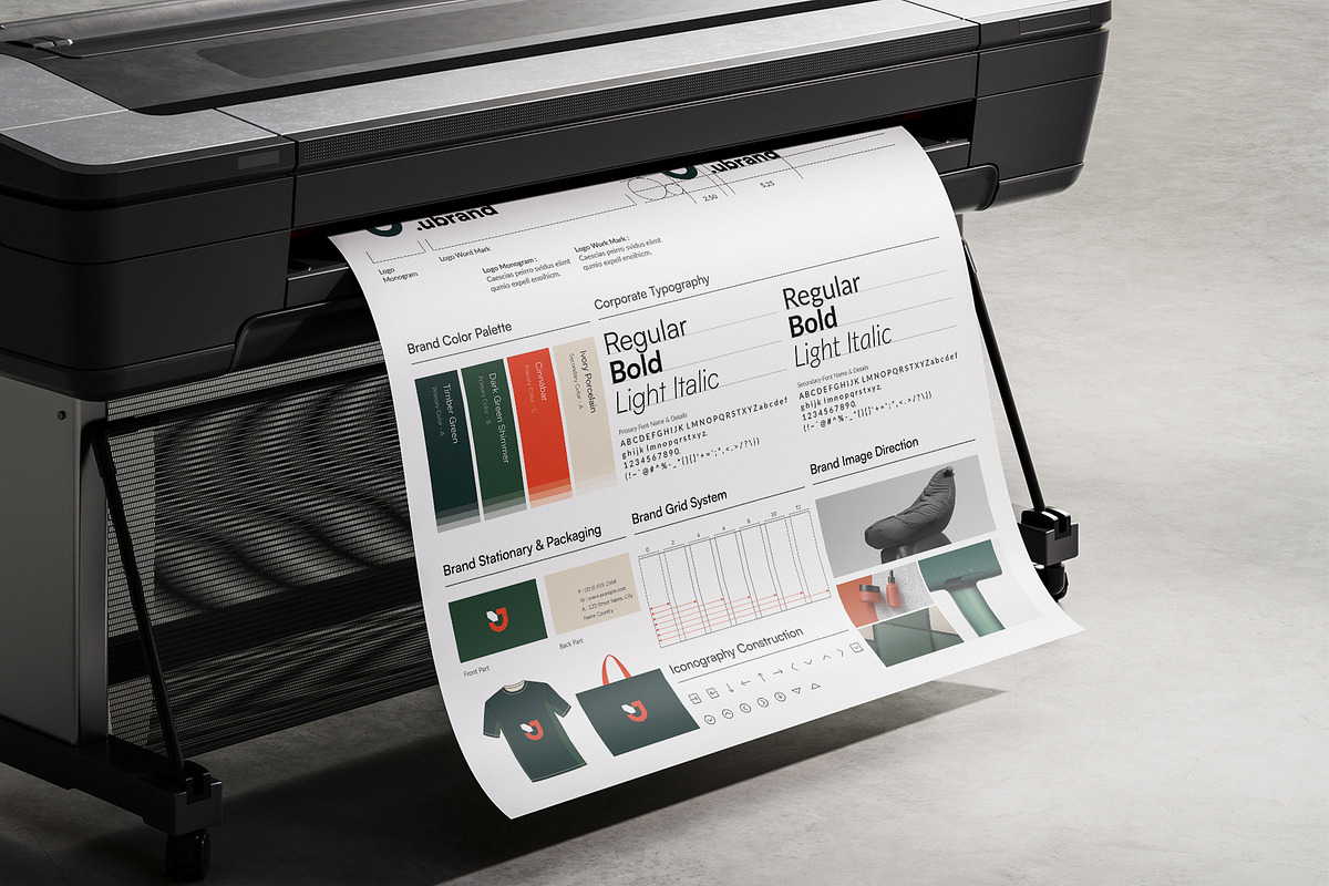 Brand Guidelines Poster Template, a Poster Template by DesignCrest (Photo 2 of 8)