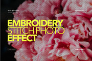 Embroidery Stitch Photo Effect, a Layer Style Add-On by Milka (Thumbnail 1 of 6)