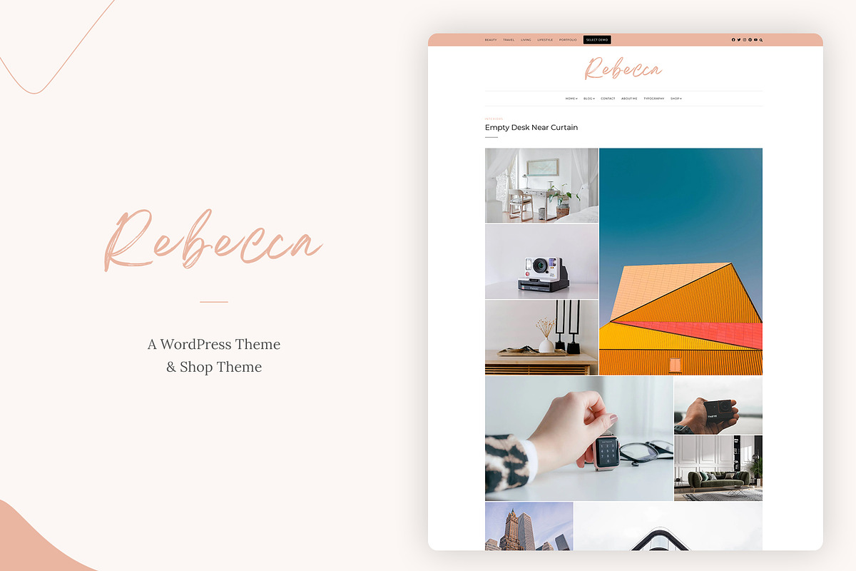 Rebecca WordPress Theme for Bloggers, a WordPress Template by AZ-Theme (Photo 7 of 8)