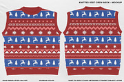 Knitted Vest Crew Neck - Mockup, a Hoody Mockup by DaldSgh (Thumbnail 4 of 11)