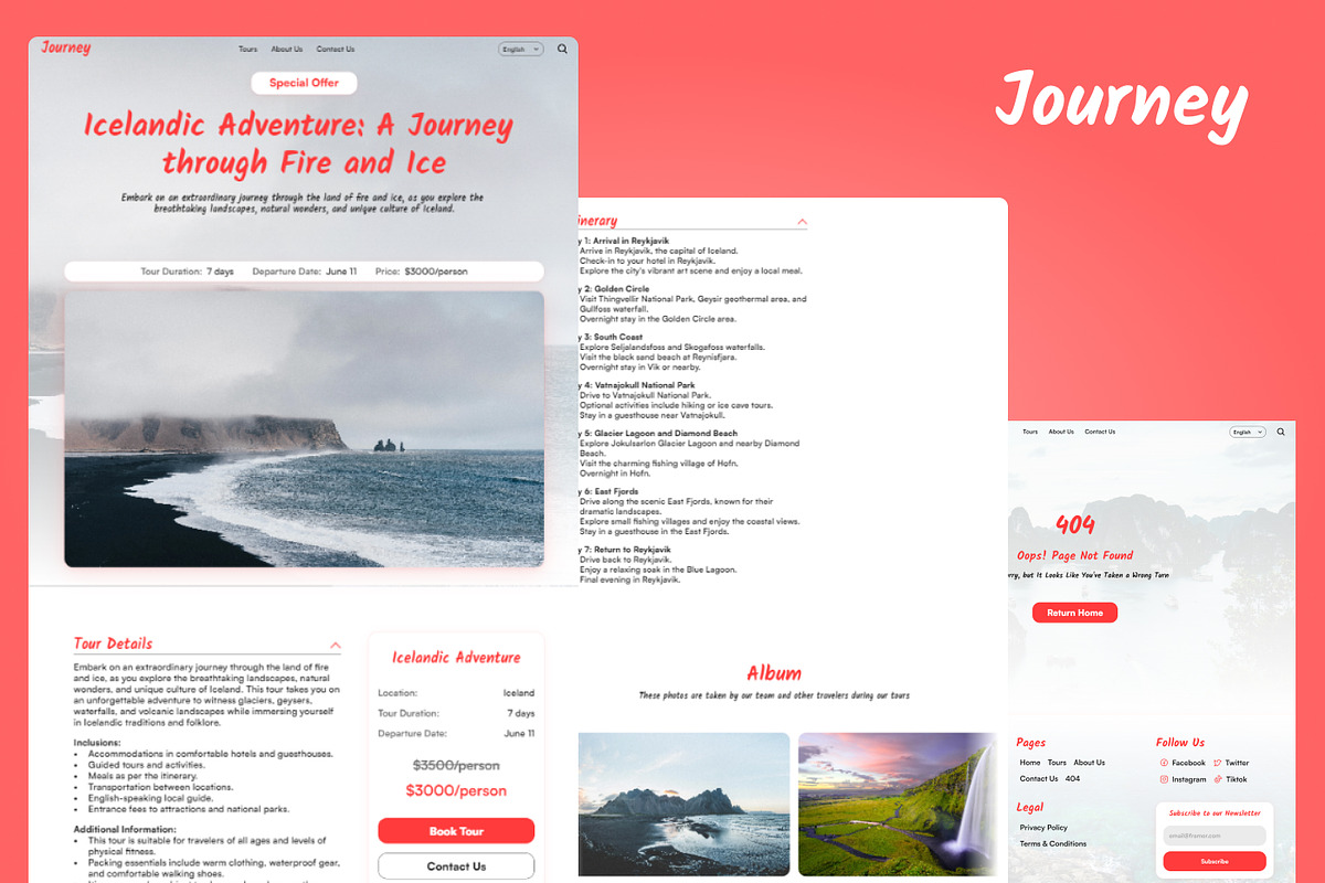 Journey - Travel Framer Template, a Landing Page Template by THdesign (Photo 4 of 4)
