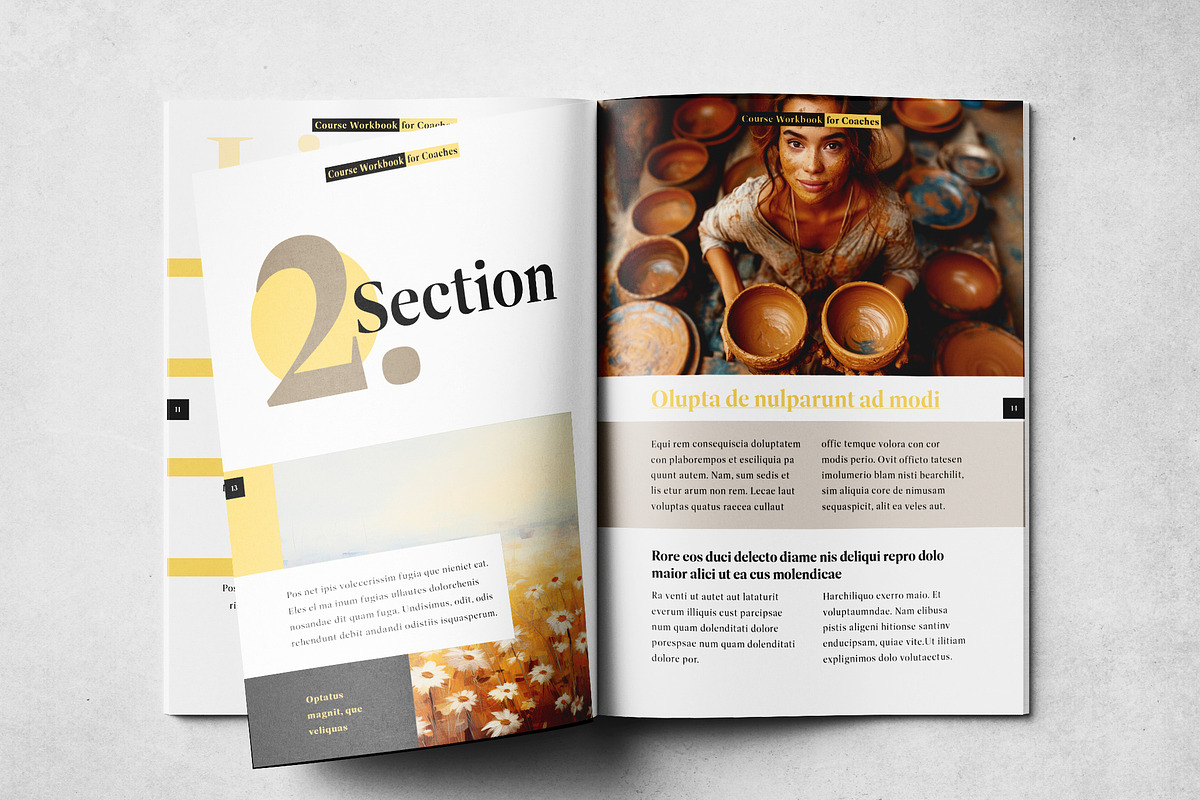 Course Workbook Print Layout, a Brochure Template by Grkic Creative (Photo 8 of 13)