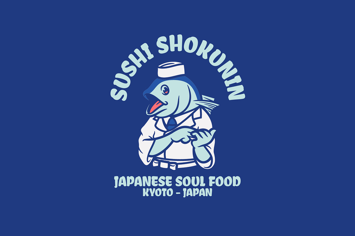 Sushi Shokunin Logo Template, a Branding & Logo Template by Kreasi Malam (Photo 2 of 4)