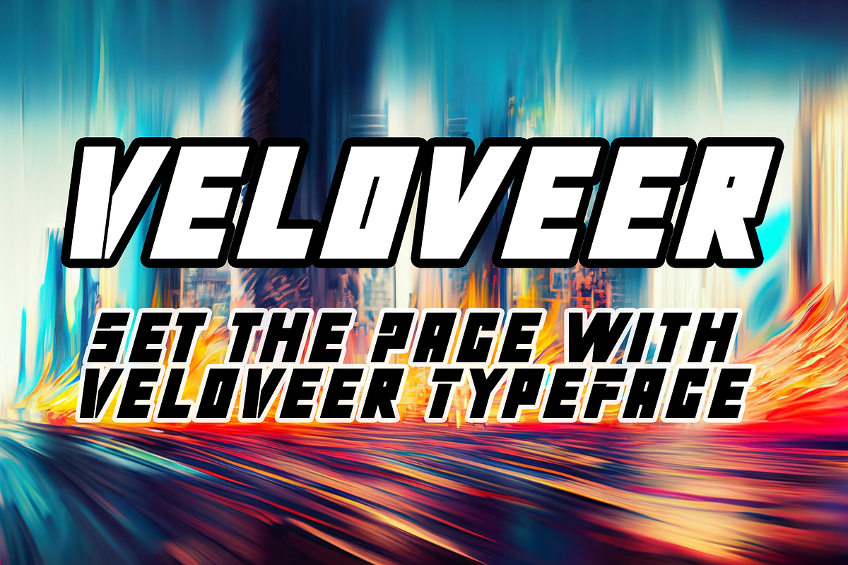 VeloVeer Typeface, a Sans Serif Font by Fontastic Ventures (Photo 1 of 5)