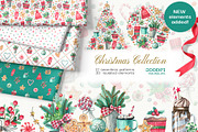 Christmas Collection, a Decorative Illustration by Watercolor by Tonia Tkach (Thumbnail 1 of 9)