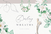 Floral Line Art & Watercolor Set, an Illustration by Laras Wonderland (Thumbnail 8 of 9)