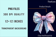 Mermaidcore Coquette Bow PNG, an Illustration by SinaCreation (Thumbnail 4 of 5)