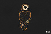 Creepy Surreal Eyeball Owl On A, an Object Graphic by SharpMarketplace (Thumbnail 1 of 4)