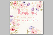 Dusty Pink Flowers Clipart, a Decorative Illustration by LeCoqDesign (Thumbnail 6 of 10)