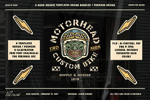 Motorcycle Retro Logo Templates V.2