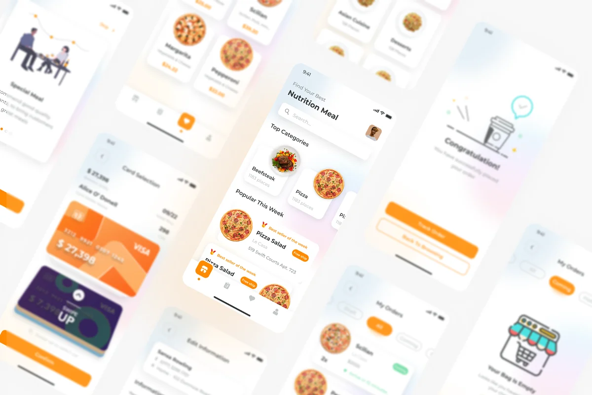 MeaDeli - Food Delivery App Design, an App Template by Capi Product (Photo 2 of 6)
