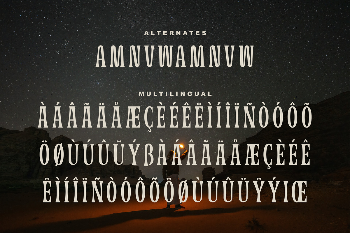 Zenarico Textured Vintage Font, a Serif Font by Salamahtype (Photo 7 of 7)