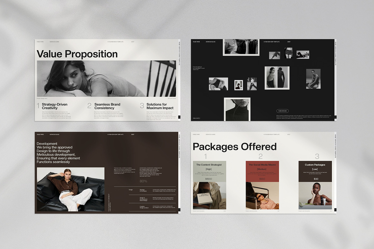 RUBE | Services Guide Presentation, a Presentation Template by CreativexGenius (Photo 5 of 11)