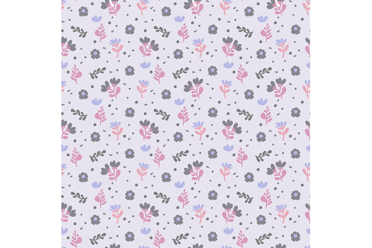 Delicate Purple Floral Seamless, a Pattern Graphic by Sharon Schwalbe (Photo 3 of 4)