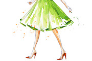 Watercolor fashion illustrations, an Illustration by Kamenuka (Thumbnail 2 of 3)