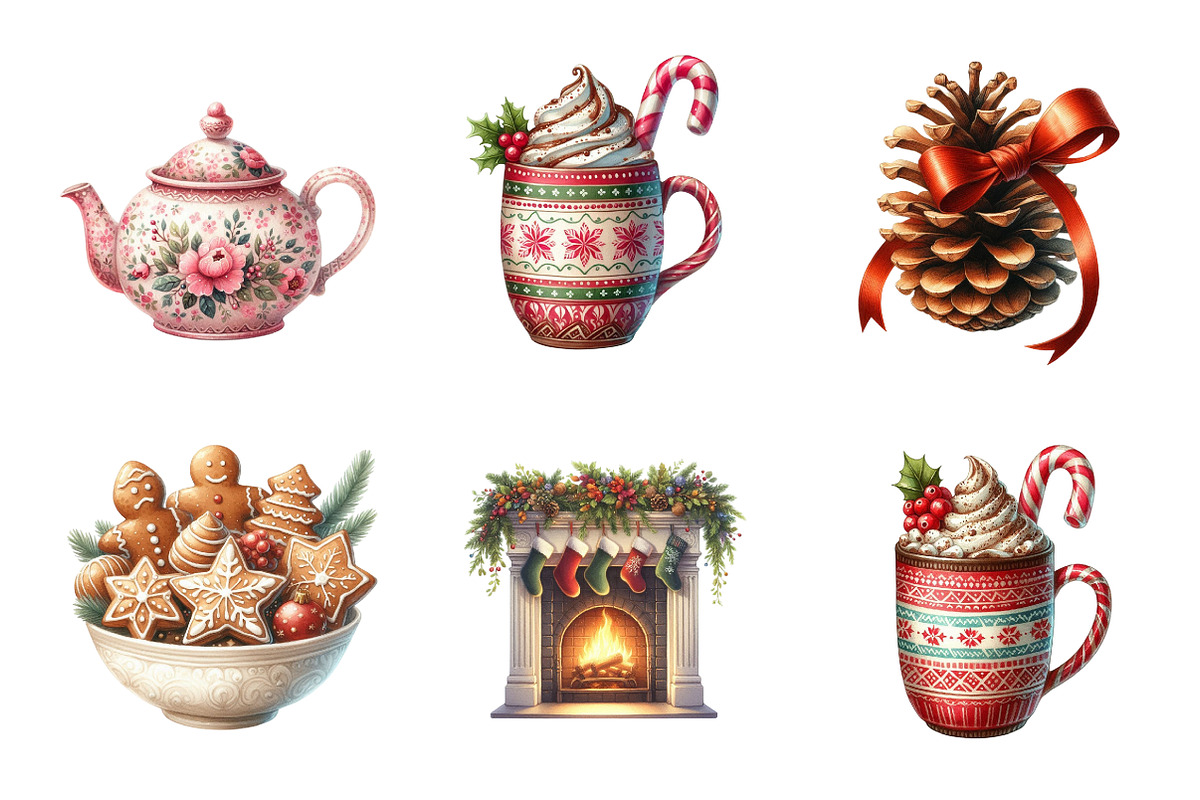 Christmas Afternoon Clipart, an Illustration by Design Market (Photo 5 of 5)