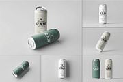 Soda Can Mockup Set, an Advertising Mockup by DesignRushMarket (Thumbnail 1 of 14)