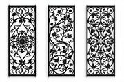 Decorative Floral Panel Silhouette, an Illustration by musafir_fashion (Thumbnail 7 of 21)