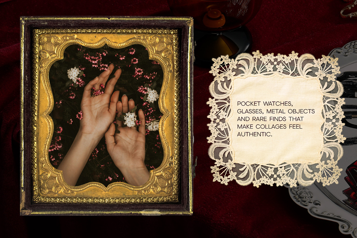 Velvet Heirloom: Museum Collage Kit, an Object Graphic by Anzhelika (Photo 5 of 9)