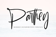 Parthey, a Script Font by pineungtype (Thumbnail 9 of 10)
